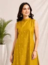 K 1058 By Naisha Dhabu Cotton Kurti With Bottom
